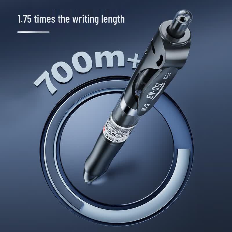 Выдвижная гелевая ручка M&G K35 Черная 0,5 мм (12 шт.)
