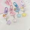 513 Original Ice Transparent Star Keychain - Cartoon Girl Heart Pendant for Students & Girlfriend Gifts