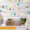 Пасхальная бумага String Art мультфильм кролик Пасхальная вечеринка Charm Детский день рождения Фон Настенное украшение