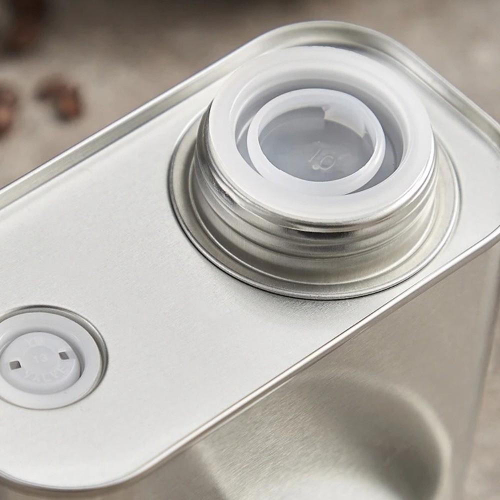 Large-capacity Coffee Bean Storage Box Square Storage Iron Can New Coffee Sealed Cans