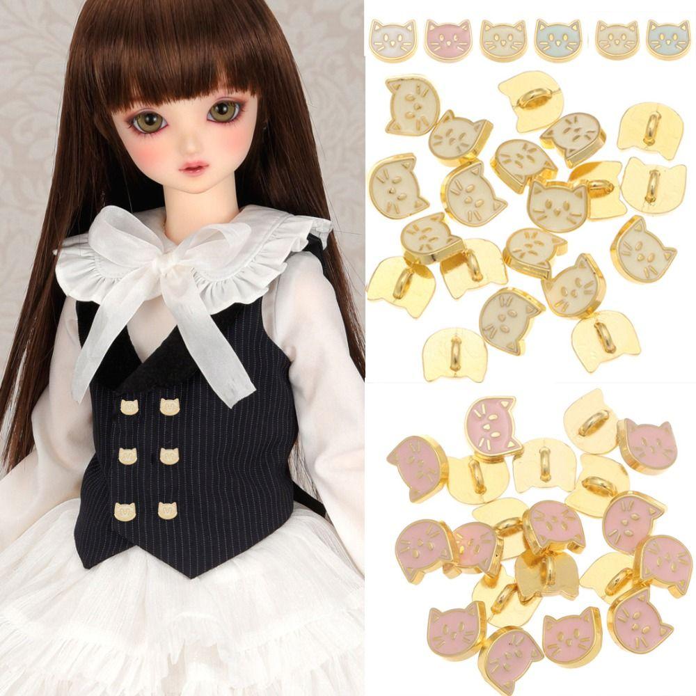 Shoes Sewing Accessories Ultra-small Buckle 1/6 Dolls Clothing Doll Belt Buckles Doll Cat Buttons