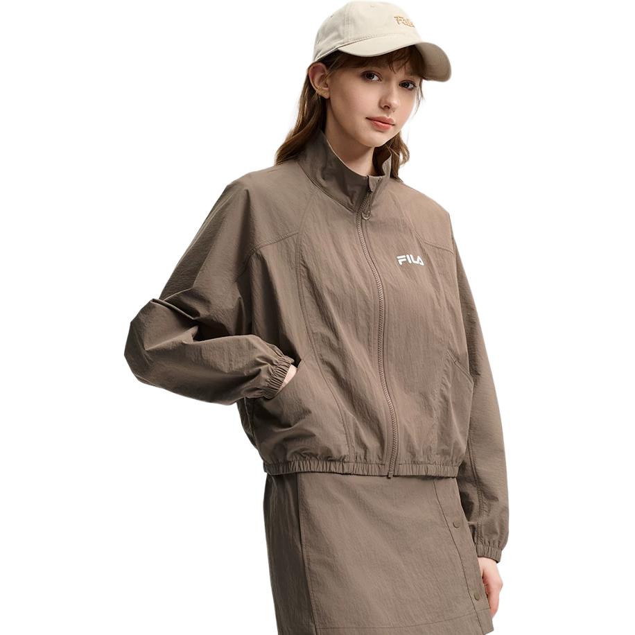 Fila Оригинальная Модная Личность Тренд Классический Ретро Спортивный Повседневный Расслабленный Универсальный Удобный Свободный Короткий Вязаный Пиджак Женские куртки F11W629701FBN