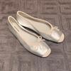 Квадратные балетки женские 2025 новые милые плоские мягкая подошва французский ретро натуральная кожа с мелким вырезом Zapatillas Mujer