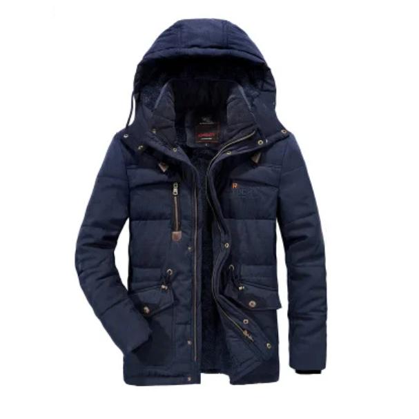 Winter Plus Velvet Thickening Couple Cotton -Padded Jacket Windproof Plus Size Warm Jacket