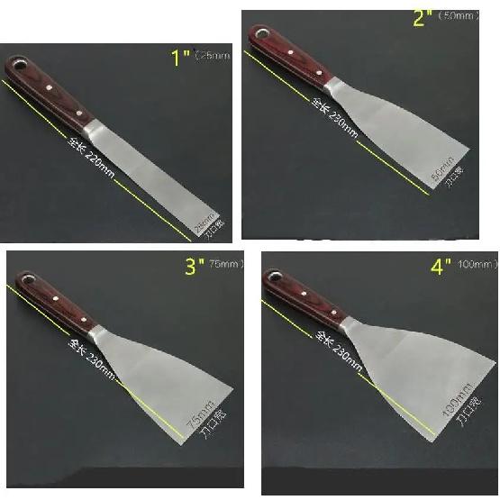 Hight Quality Stainless Steel Putty Scraper Knife Tiling Wall Plastering Trowel Blade Shovel Drywall Hand Construction Tools