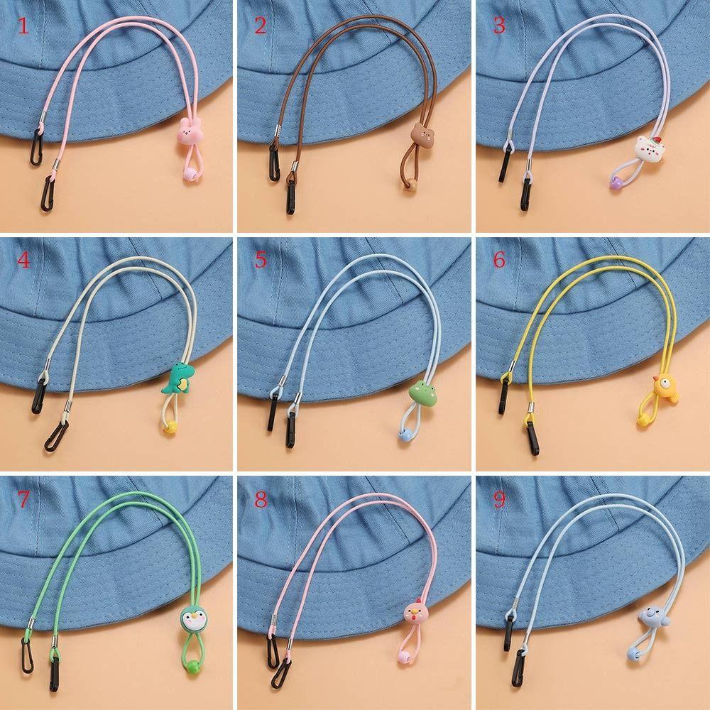 Hook Clips Hat Retainer Elastic Windproof Hat Strap Cartoon Hat Chin Cord Hat