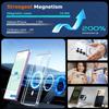 Case for Samsung S26 Ultra with Clear Shockproof Slim Magnetic Phone Protective Ultra Strong Magnet Non-Yellowing Cover Back