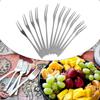 12.8*0.9cm Fruit Fork 5pcs Camping For Family Party
