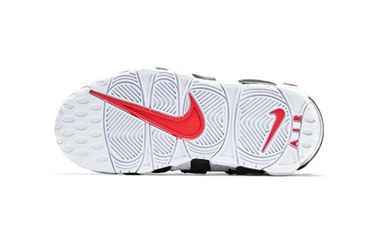 Nike Air More Uptempo Амортизация Средняя высота Винтажные Баскетбольные Кроссовки Черный Белый Детские DA9253-105