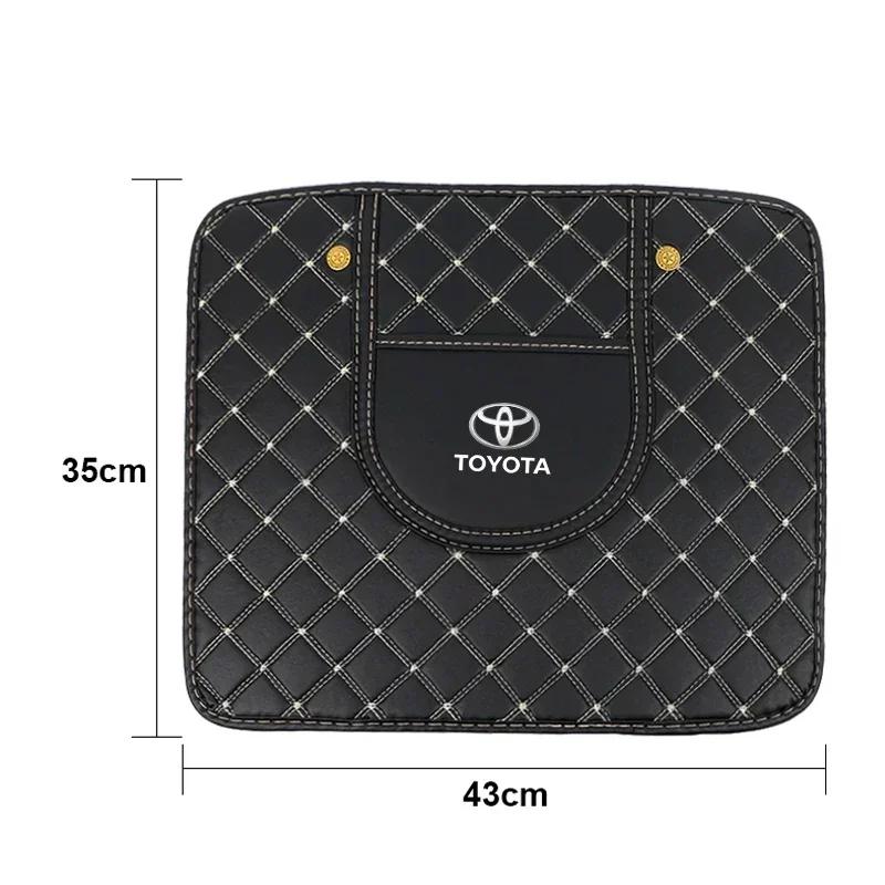 Car Seat Back Storage Protective Pad Prevent Kick Mat for Toyota Trd GR Land Cruiser Camry Highlander Corolla Yaris Chr Auris RAV4