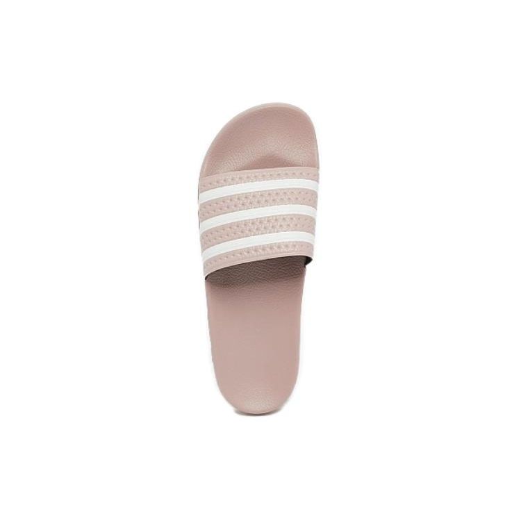 Adidas Originals Adilette Thick Sole Outdoor One-Piece Comfortable Durable Rubber Bottom Anti-Wear Slide Sandals Unisex Sandals Pink IG0487