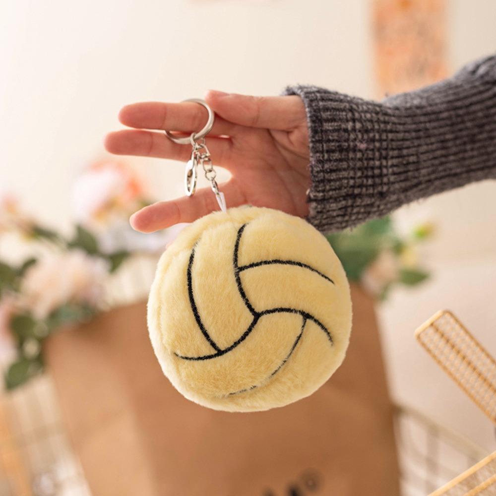 Basketball Baseball Basketball Plush Toy Keychain Simulation Soccer Toy  Female Lady Girl