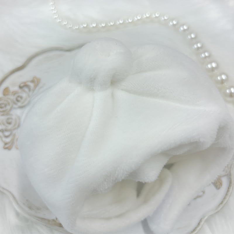 Plush Kigurumi Cap [for 10cm], White, Steamed Bun, Plush Costume, Dress-Up, Clothing, Stuffed Animal, Food, Portable, Oshikatsu Goods, Oshi Mascot,