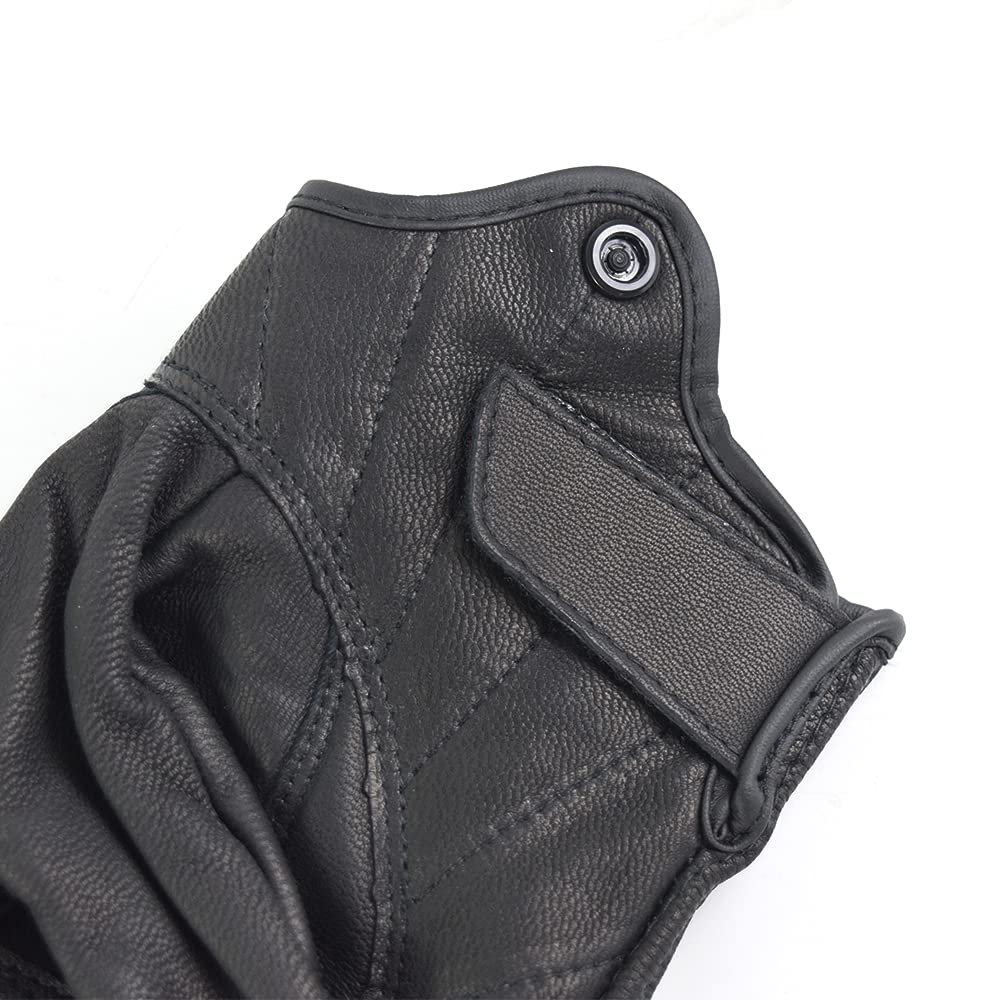 Motorcycle Gloves, Leather, For Spring, Summer and Autumn, Motorcycle Gloves, Made of Leather, Easy