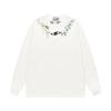 HACR Vintage Harshandcruel Garland Necklace Embroider New Chinese HACR Long Sleeves T-shirt