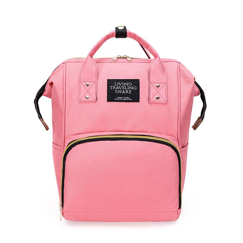 Women's Fashion Mommy Bag Double Shoulder Bag Handheld Mother Baby Bag Nylon Backpack Multi Functional Diaper Bag Urban Fashion Trend Mom Bag