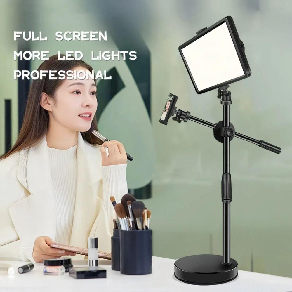 Rechargeable Mobile Phone Fill Light Dimmable Light Overhead Live Streaming Light Photography