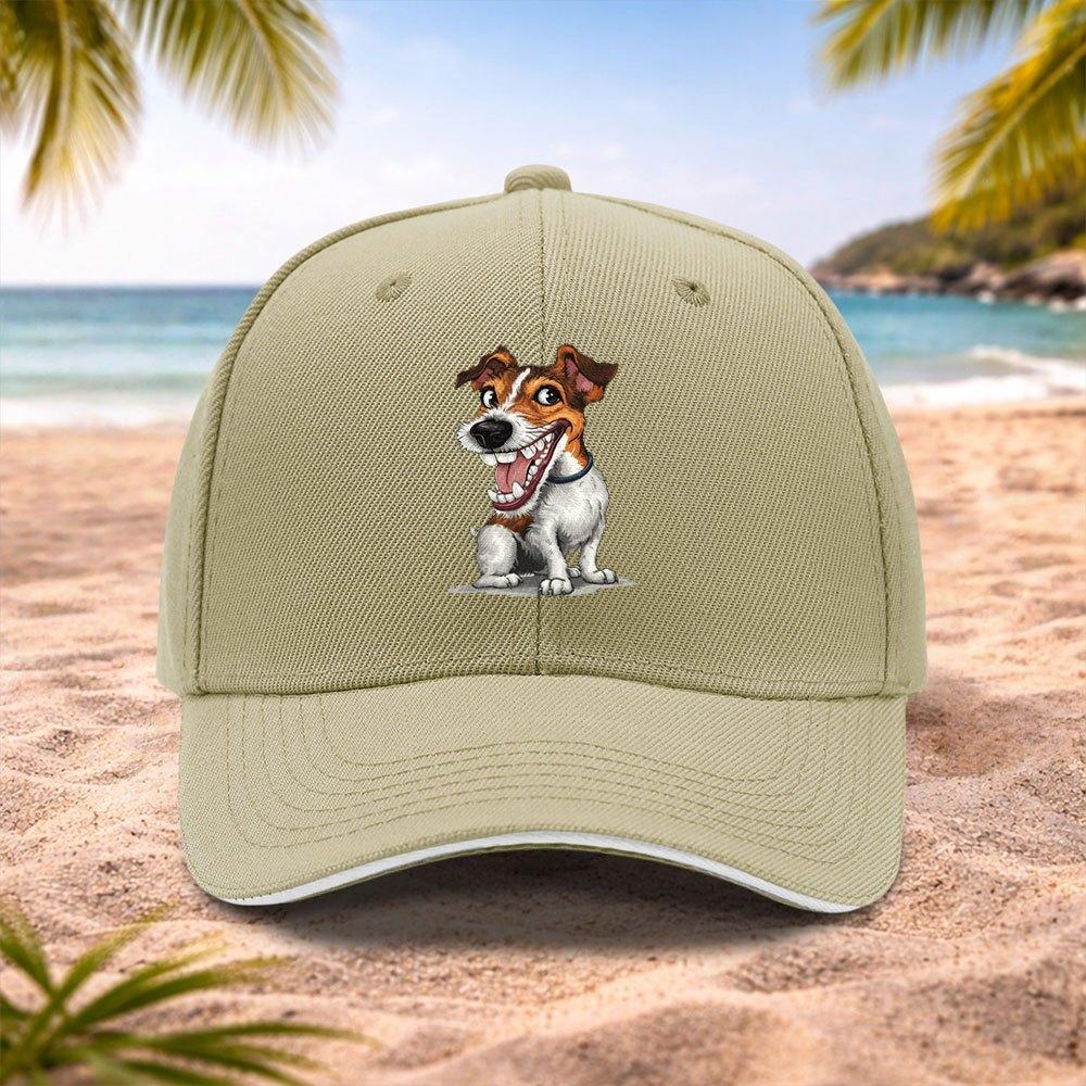 Jack Russell Terrier Cap Adjustable Lightweight Baseball Hat with JRT Design Unisex Machine Washable Pet Lovers Gift