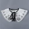 Fashion Scarf Fake Collar Shirt Women Detachable Collar Lace Neckline Women False Collar Tie White Faux Col Clothes Accessories