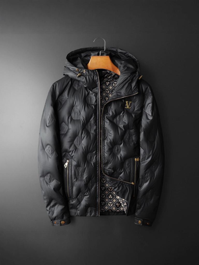 Мужская роскошная пуховая куртка с капюшоном - Европейская высококачественная 90% белый утиный пух Зимнее пальто