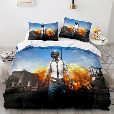 Комплект постельного белья PUBG Single Twin Full Queen King Size Game PUBG Комплект постельного белья Aldult Kid Bedroom Duvetcover Sets 3D Print Menwomen 034