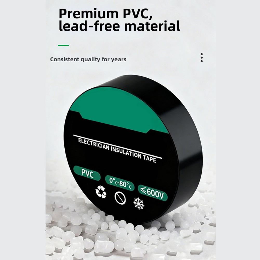Изолента из ПВХ, огнестойкий материал, для электропроводки, для безопасной изоляции и фиксации кабелей, многоцелевого использования