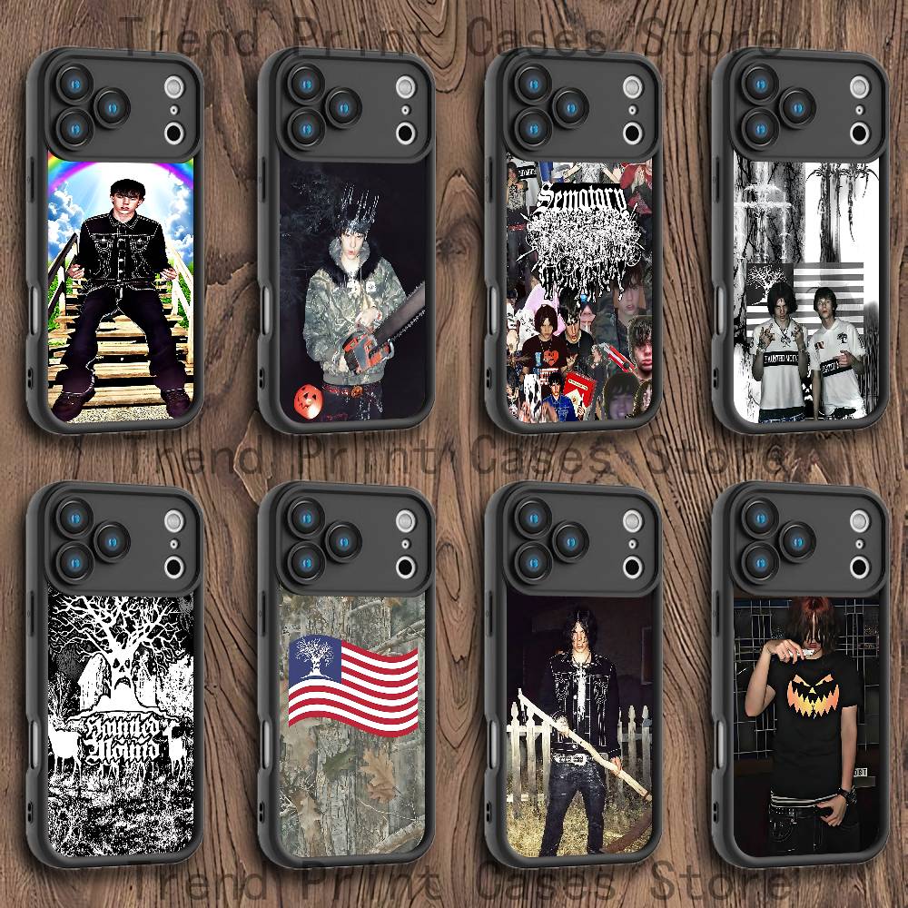Чехол для телефона S-Sematary H-Haunted Mound Для iPhone 17,16,15,14,13,12,11,Pro,Max,Plus,X,XS,SE4,E,Mini Черный Утолщенный край Чехол