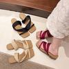 Niche design sense retro simple fashion versatile sandals women's summer new fashion cool slippers