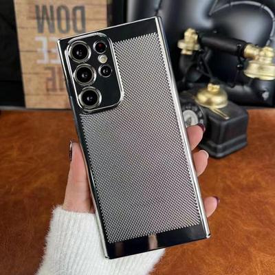 Роскошный чехол для телефона с рассеиванием тепла для Samsung Galaxy S25 S24 S23 S22 S21 S 24 Ultra Plus с гальваническим покрытием и защитной крышкой для охлаждающей линзы