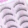 Korean Style Hard Stem Wet Tip False Eyelashes Natural Voluminous Full Strip Lash Effect for Kpop Makeup