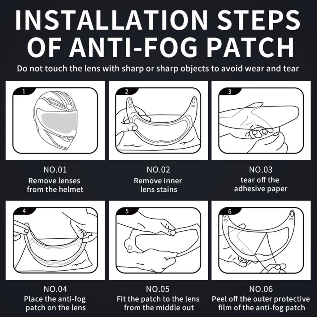 Motorcycle Helmet Clear Anti-Fog Rainproof Film Helmet Lens Durable Nano Coating Sticker Moto Safety Driving Helmet Accessories