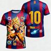 2026 Новая Футбольная Майка Аниме Dragon Ball Z Goku Летняя Большого Размера Дышащая Майка Косплей Футболка с Коротким Рукавом