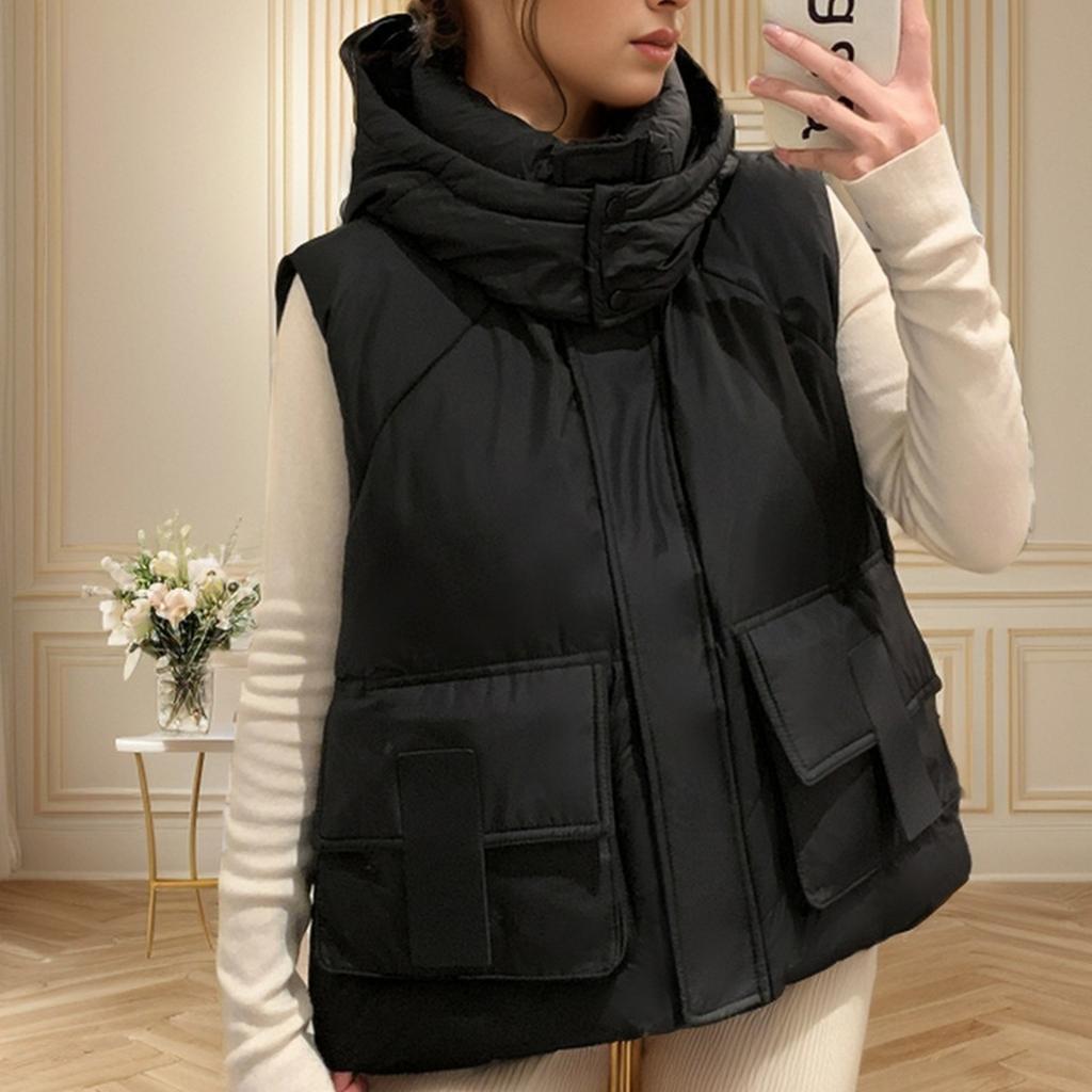 Womens Vests Fall Fashion Jackets Puffy Outfits Trendy Sleeveless Coats Outerwear Winter Clothes