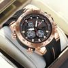 FOXBOX New Mens Watches Luxury Brand Big Dial Watch Men Waterproof Quartz Wristwatch Sports Chronograph Clock Relogio Masculino