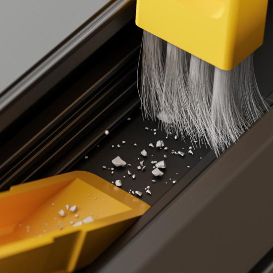 2 in 1 Window Screen Cleaning Brush with Extendable Handle Removable Lightweight Reusable Screen Cleaner Handheld Window Cleaning