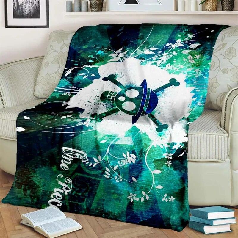 Цельное легкое фланелевое одеяло из японского аниме, универсальное одеяло для праздничного подарка, теплые и мягкие одеяла на все сезоны