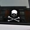Автомобиль Авто Грузовик 3D Металлический Череп Голова Логотип Эмблема Наклейка Самоклеящаяся Значок Автомобиль Мотоцикл Украшения Аксессуары Серебро