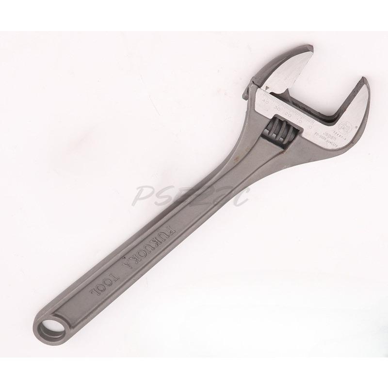 15 Inch Long Handle Adjustable Wrench Industrial Grade Heavy-duty Pipeline Board Light Handle Maintenance Manual Tool