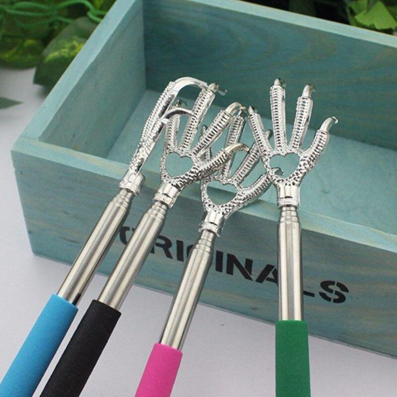 Практичный удобный зажим для ручки из нержавеющей стали, телескопический скребок для царапин, массажный набор, коготь медведя, зуд