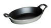 Staub Oval Dish Gray Gratin Dish Compatible with IH Japanese Dish "Mini 15cm" [Authorized Product] 40509-545