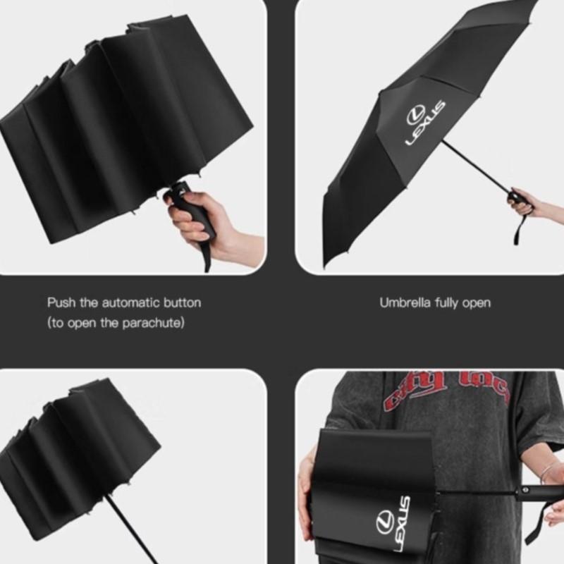 Автомобильные аксессуары для салона Автомобильный складной зонт Портативный Для Lexus IS250 IS200 CT200h GS300 LS430 RX450h LX570 IS300 ES300h