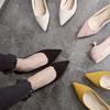 F54Fashion Small Fresh High Heels 2024 Осень Новые женские туфли с острыми шпильками Одинарные туфли Wild Black Work Shoes Dress Party Pu