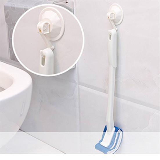 Household Bathroom Long Handle Handheld Toilet Deep Cleaning Brush Scrubber Tool