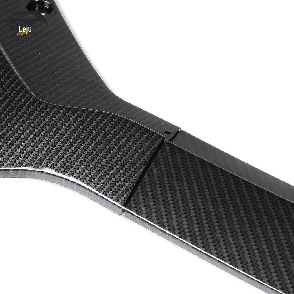 Трехсоставной передний сплиттер кузова, глянцево-черный, для Ford Mustang 2015-2017