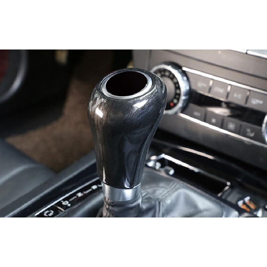 Black Wood Grain Inner Gear Shift Knob Cover Trim For Mercedes-Benz GLK 2009-15