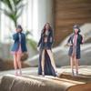 3х 1:Масштаб 1/64 Женские фигурки Миниатюрные архитектурные модели Украшение для песочного стола Декор сцены для DIY Стоящие
