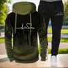 Splash Ink Sweatshirt Unisex Suit Man Clothes for Men Sports Suits Men's Pants Sets Male Set New In Hoodies and Blouses Clothing