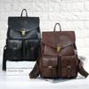 Women's Bag Autumn/Winter Top Layer Cowhide Vintage Backpack Large Capacity Genuine Leather Academy Backpack