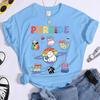 Fun Cat Print LGBT T Shirts Lesbian Girl Bisexual Streetwear Short Sleeve GAY Y2K Tops Crewneck Women Fashion Retro Tshirts