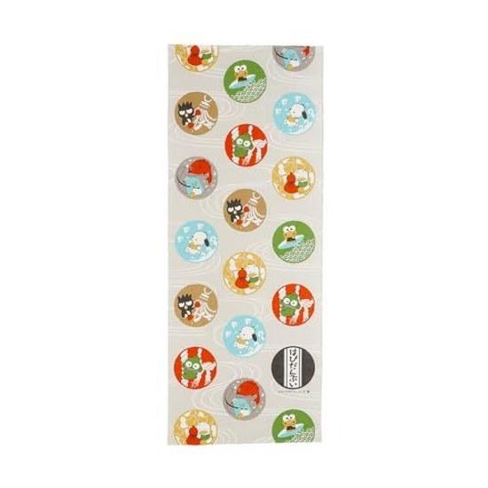 Marushin Tenugui Sanrio Characters Hapidanbui Japanese Patterns Nostalgic Revival Towel Thin Made Japan Bath Use Souvenir Overseas Foreign Foreigners